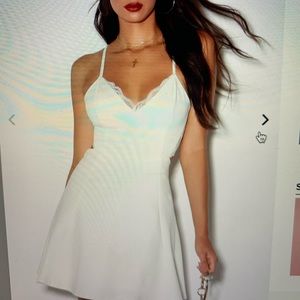 White lulues dress